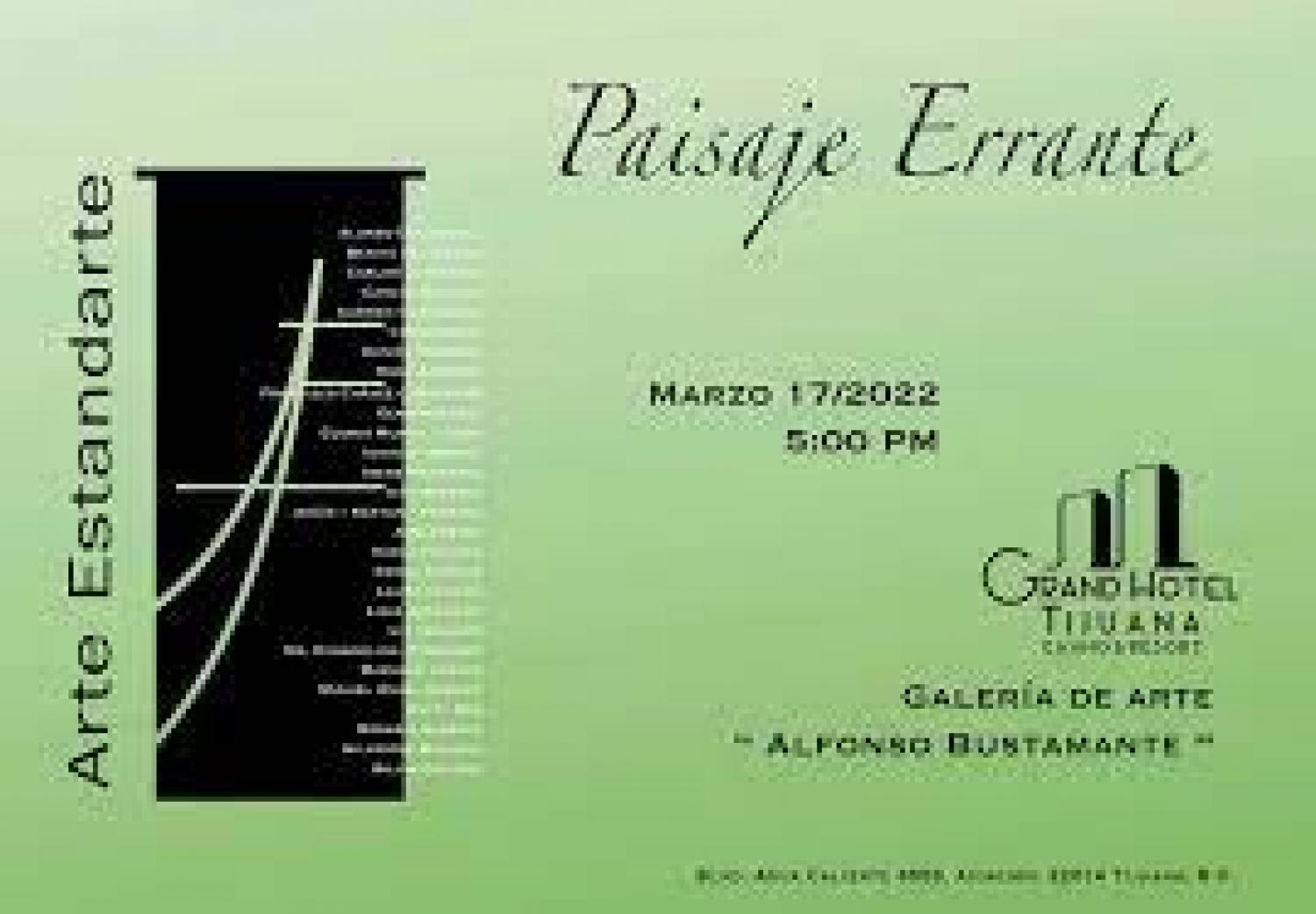 Exposicion Paisaje Errante proyecto Arte Estandarte